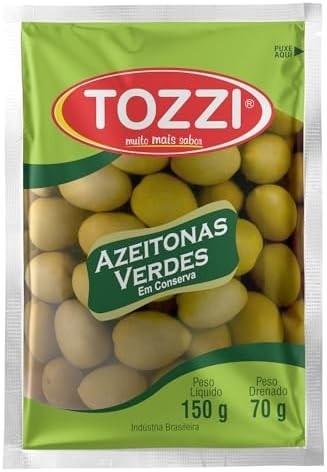 Tozzi Azeitona Verde Com Caroço Sachet Almofada 70 Gramas