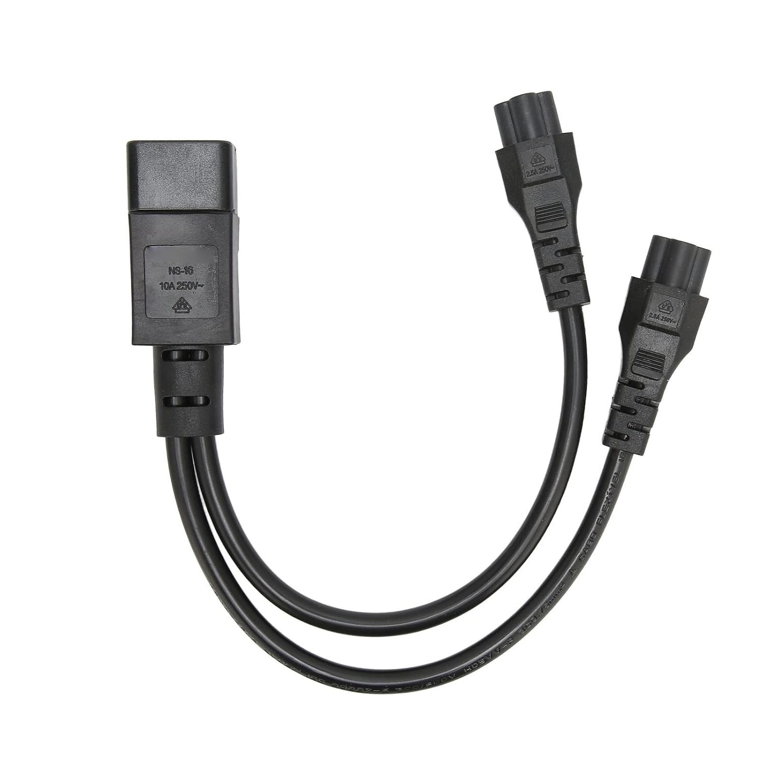 Cabo Divisor IEC320 C14 Macho para C5 Fêmea: Conexão Segura e Versátil para Seus Dispositivos