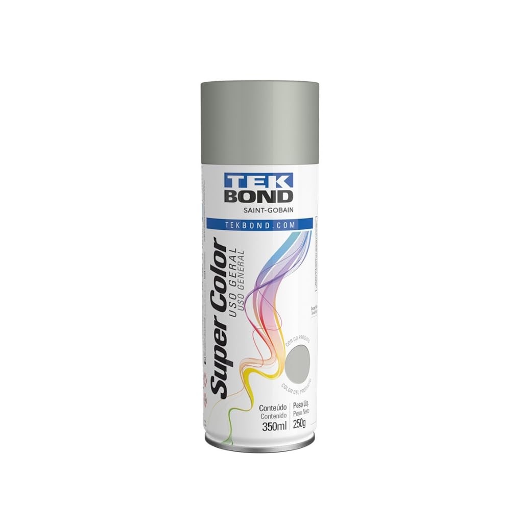 Tinta Spray Alumínio TekBond 350ml: Acabamento Profissional e Versátil para Seus Projetos