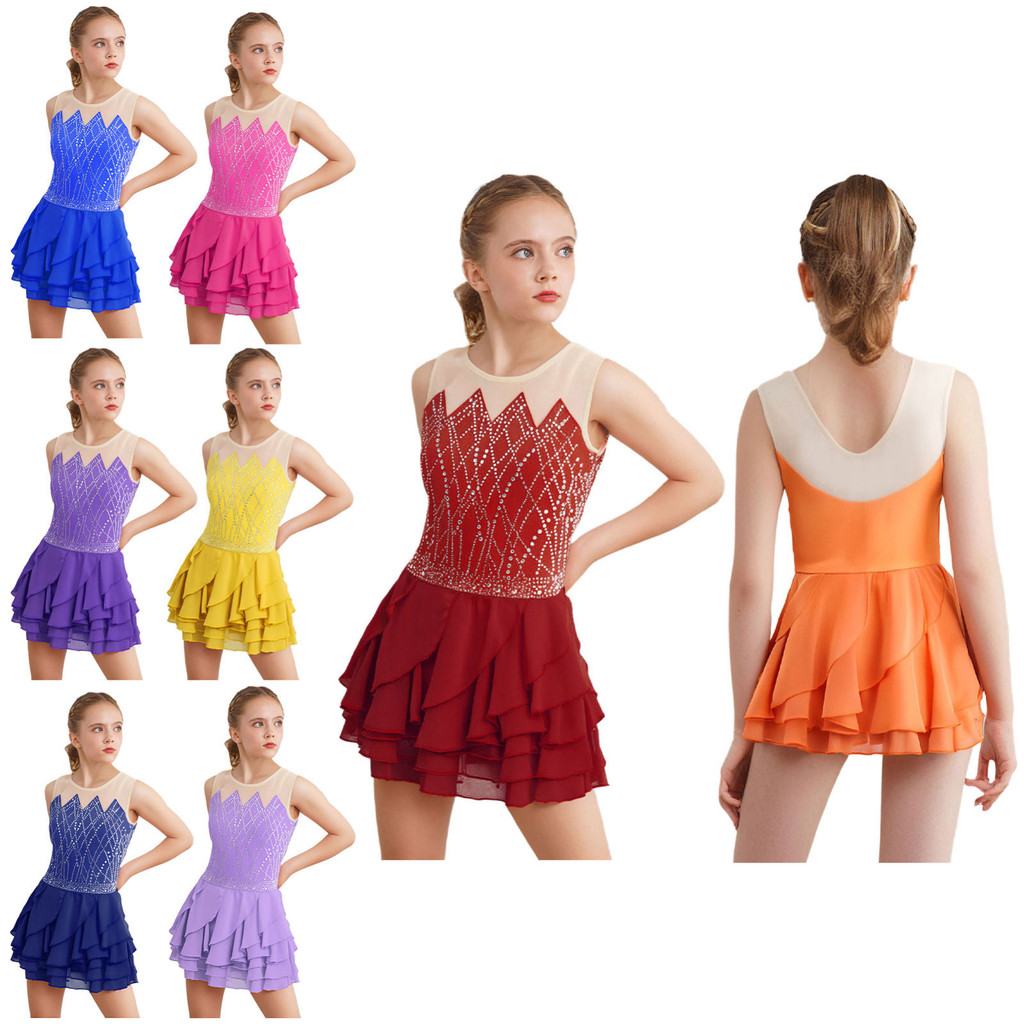 Vestido de Patinação Brilhante: Conquiste o Palco! ✨