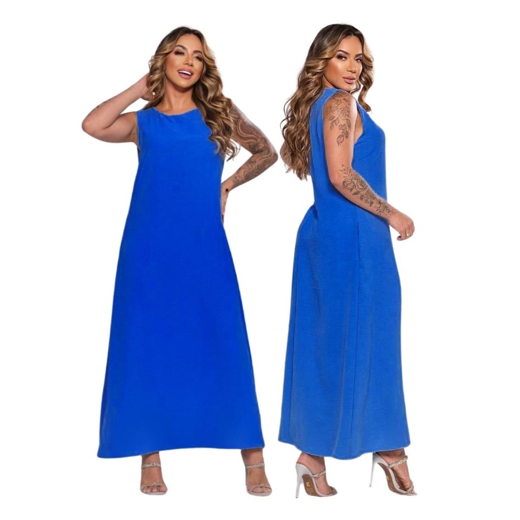Vestido Longo Dunas Plus Size: Elegância que Valoriza as Curvas