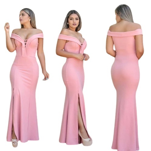 Vestido Longo Elegante para Casamento, 15 Anos e Festa