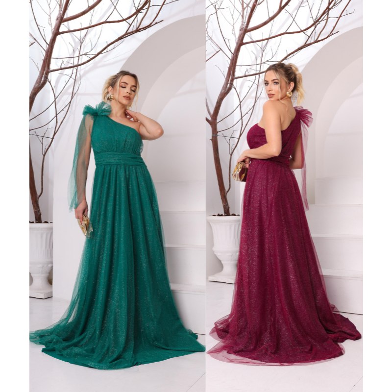 Vestido Tule Brilhante para Casamentos e Formaturas