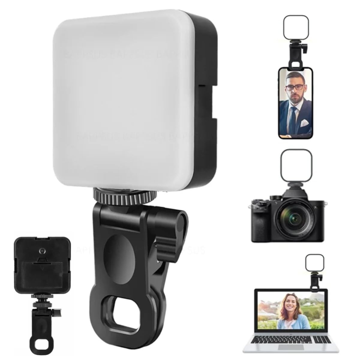 Luz LED Portátil para Gravação: Iluminação Clip-on Profissional para Vídeos e Vlogs