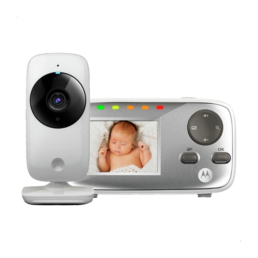 Babá Eletrônica Motorola VM482 com Visão Noturna, Tela 2.4" e Zoom Digital