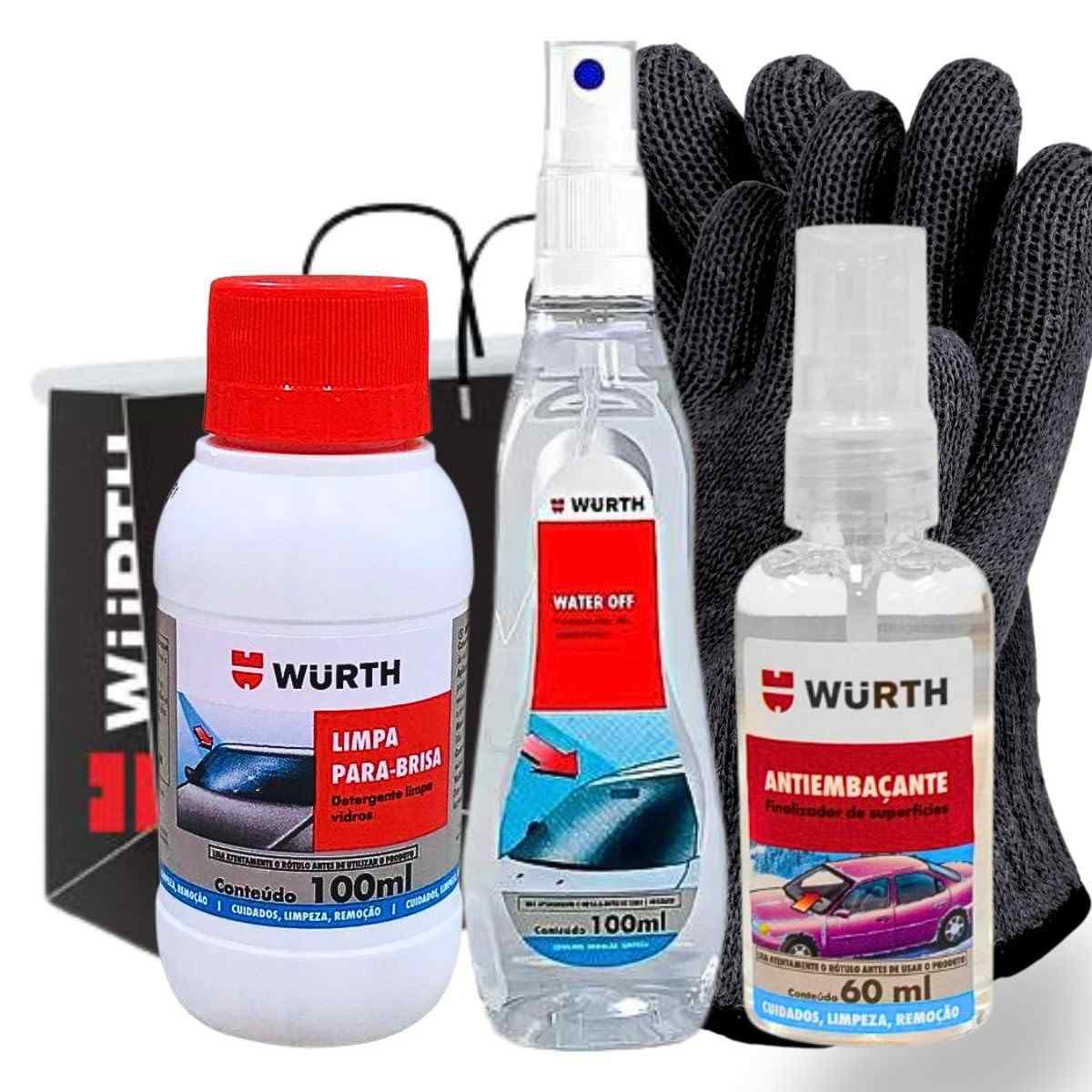 Antiembaçante e Repelente de Água Whurth para Vidros: Visibilidade Cristalina por 30 Dias + Luva Grátis!