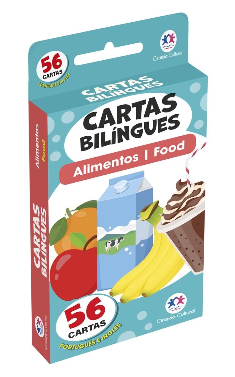 Flash Cards Bilíngues de Alimentos: Aprenda Inglês de Forma Divertida e Visual!
