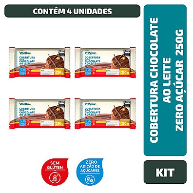 Vitaopro Chocolate Zero Açúcar: Cobertura Deliciosa!