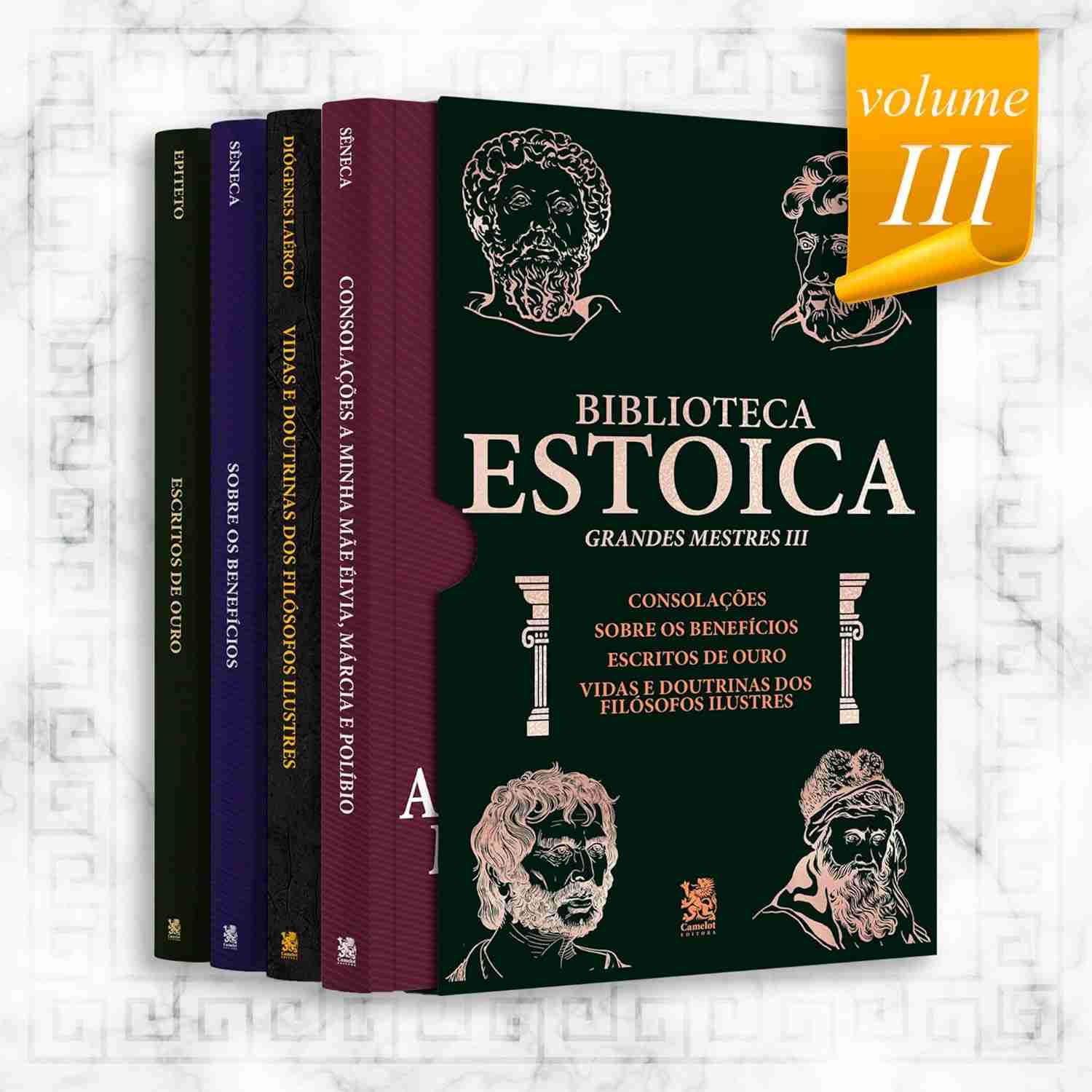 Biblioteca Estoica: Grandes Mestres Vol. III - Box 4 Livros Essenciais