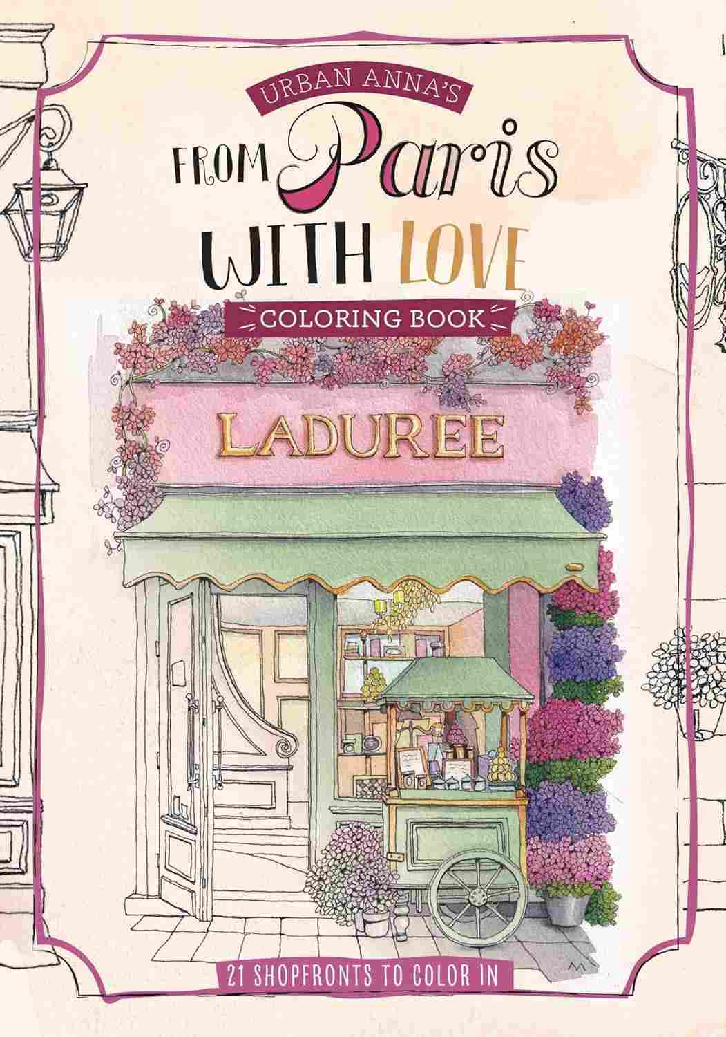 Livro de Colorir "From Paris with Love" por Urban Anna: Sua Jornada Criativa em Paris