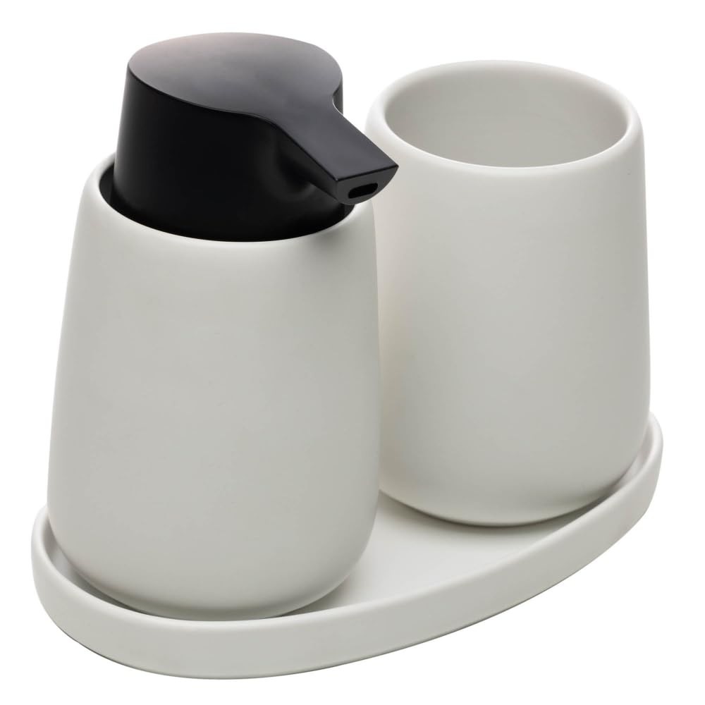 Conjunto 3 Peças para Banheiro de Cerâmica Oca Branco - Wolff | Design Moderno e Funcionalidade