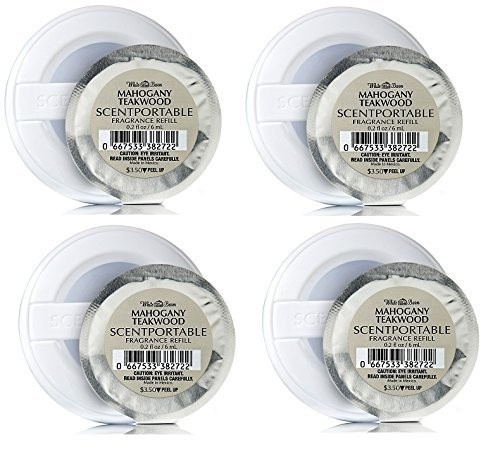 Kit 4 Refis de Madeira Mogno Bath & Body Works: Aroma Sofisticado para Seu Espaço