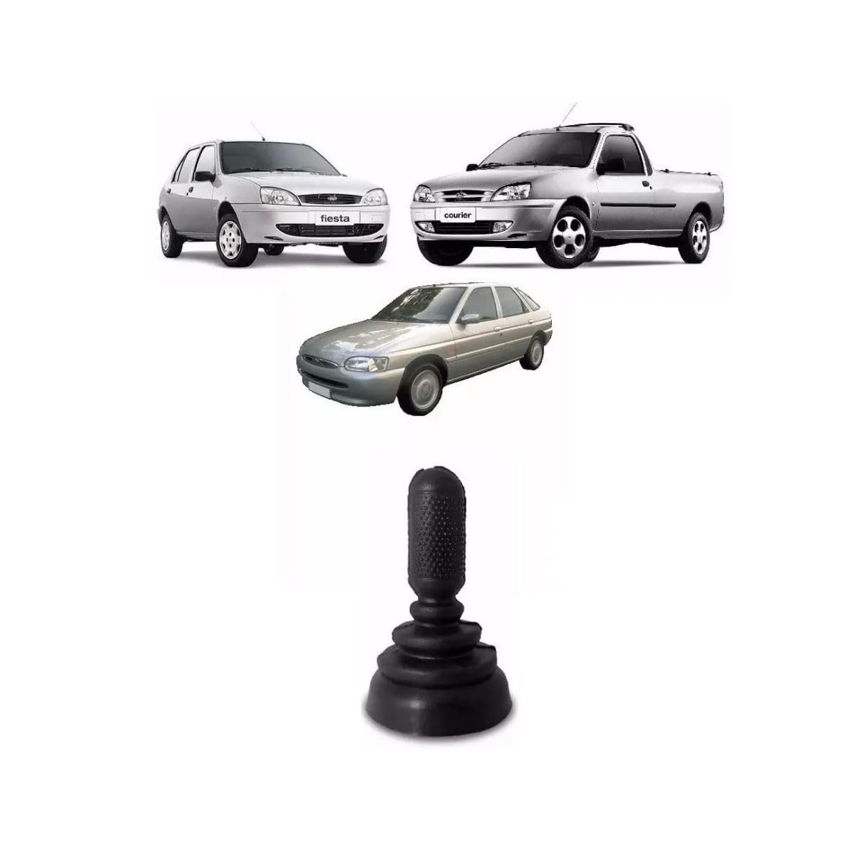 Pino Retrovisor Convexo Central Autoplast para Fiesta, Courier, Escort e Zetec - 11cm x 16cm
