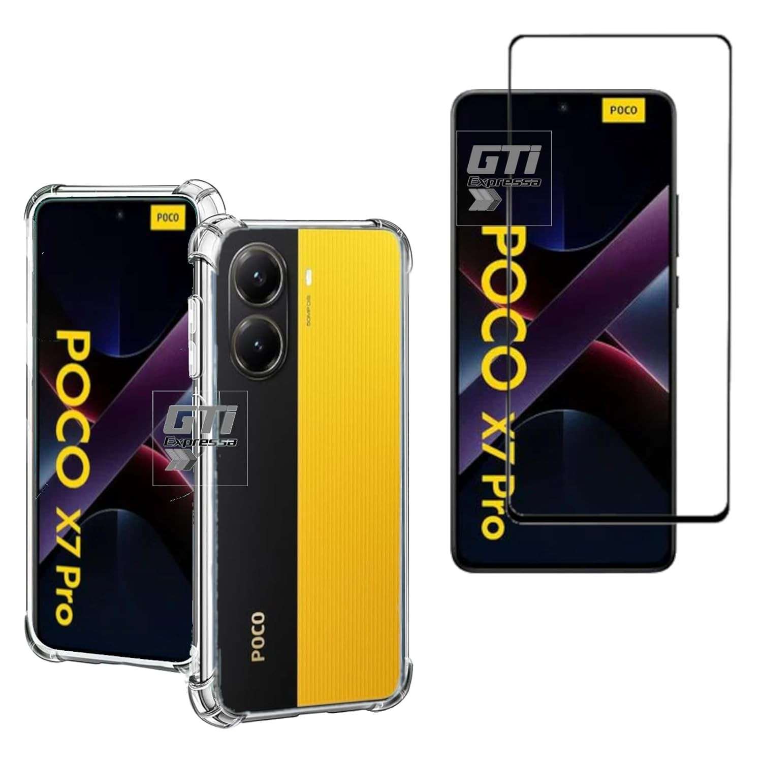 Kit Essencial: Capa Anti Impacto + Película 9H para Xiaomi Poco X7 Pro - Proteção Total!