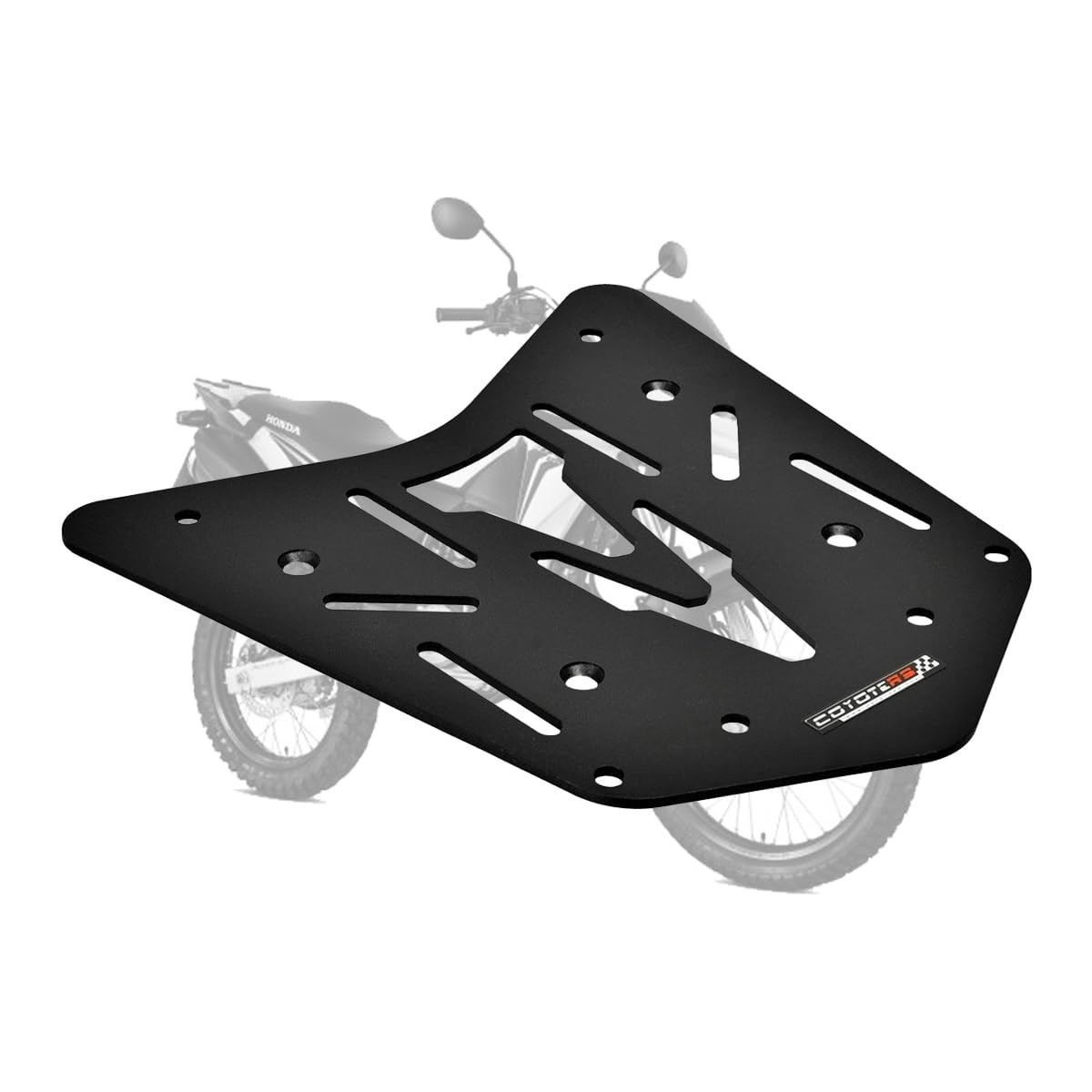 Bagageiro Reforçado Coyote Preto para XRE 300: Aventura e Segurança para Sua Moto
