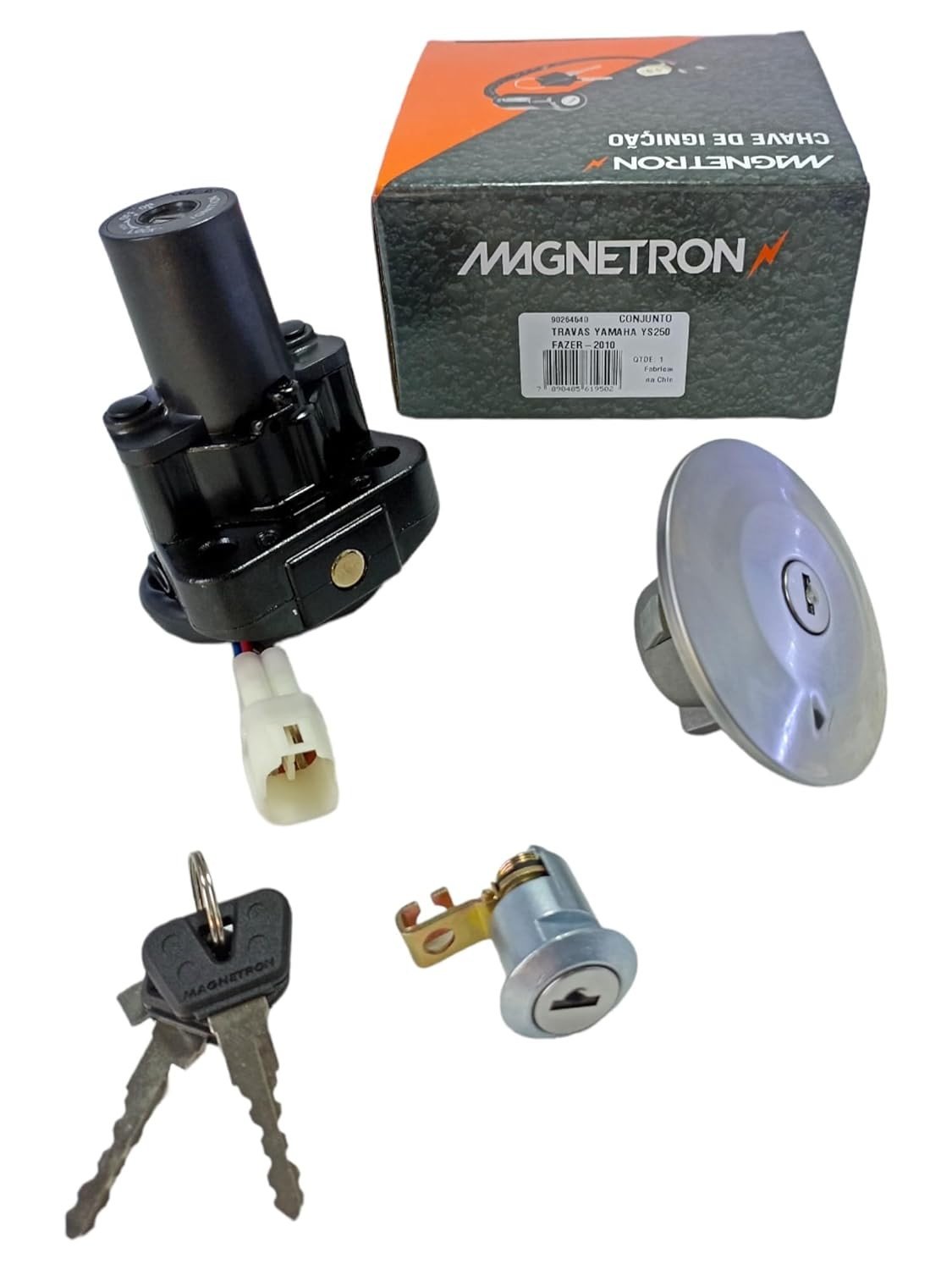Kit Completo Chave Ignição Magnetron para Yamaha Fazer 250 (2007-2010) - Segurança e Praticidade