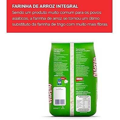 Farinha Arroz Integral Urbano Zero Glúten 1kg: Leveza e Saúde